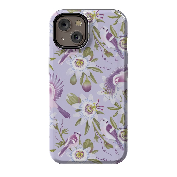 iPhone 14 StrongFit Passion Flowers by Tishya Oedit