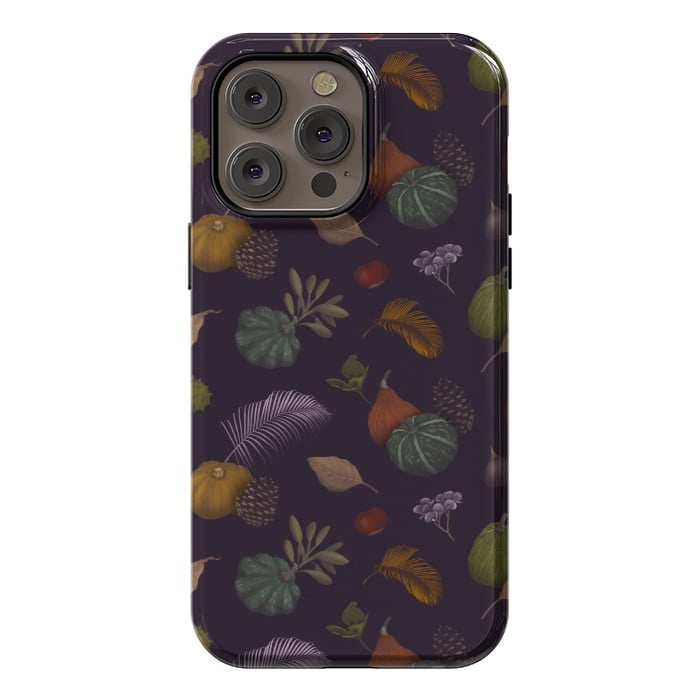 iPhone 14 Pro max StrongFit Fall Pumpkins by Tishya Oedit