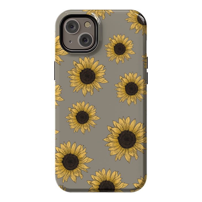iPhone 14 Plus StrongFit Sunflowers by Jms