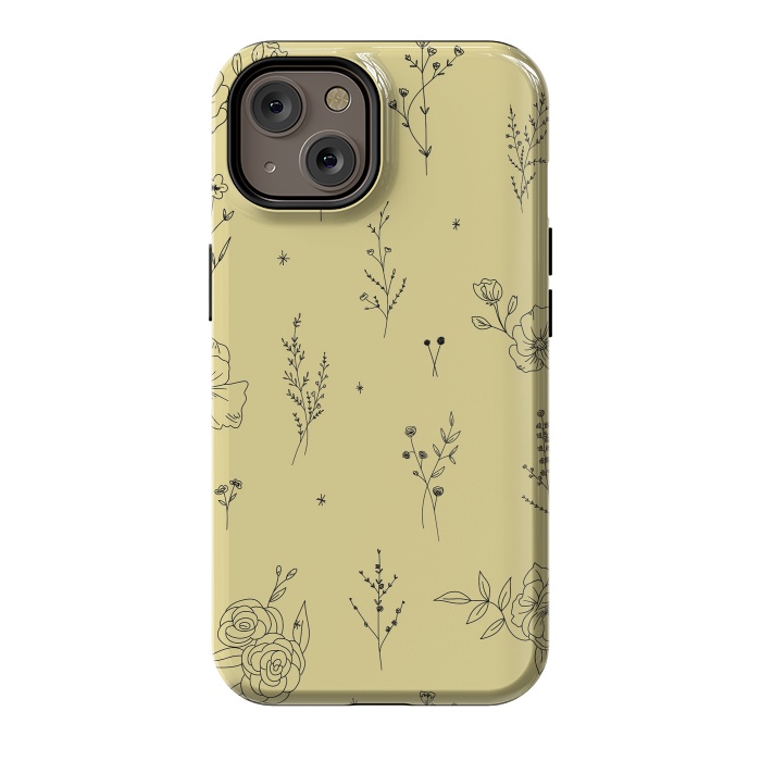 iPhone 14 StrongFit Flowers & Wildflowers by Anis Illustration