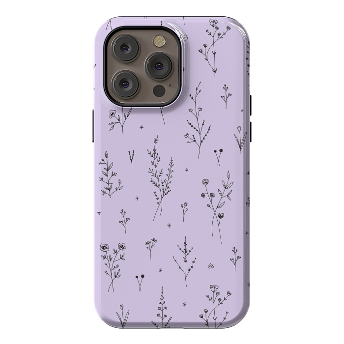 iPhone 14 Pro max StrongFit Magic Wildflowers by Anis Illustration
