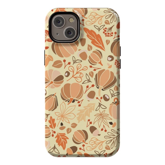 iPhone 14 Plus StrongFit Fall Fruits in Orange and Yellow by Paula Ohreen