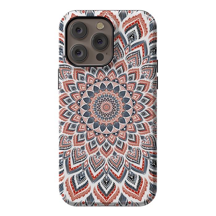 iPhone 14 Pro max StrongFit Blue red mandala by Jms