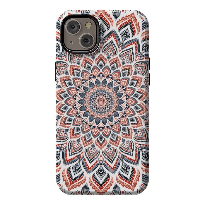 iPhone 14 Plus StrongFit Blue red mandala by Jms