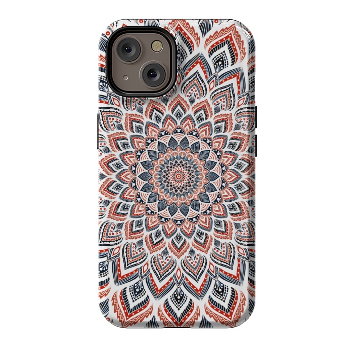 iPhone 14 StrongFit Blue red mandala by Jms