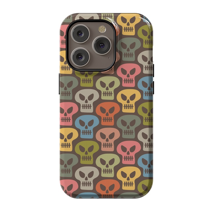iPhone 14 Pro StrongFit Skulls by Majoih