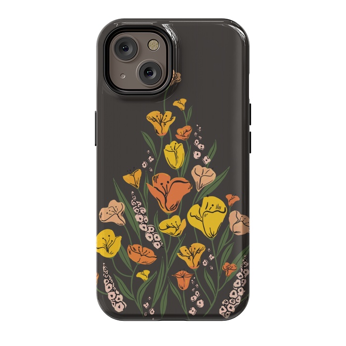 iPhone 14 StrongFit Wild Poppies by Melissa Lee