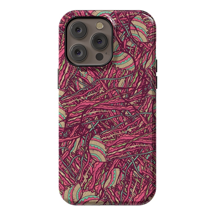 iPhone 14 Pro max StrongFit Jellyfish jungle by Steve Wade (Swade)