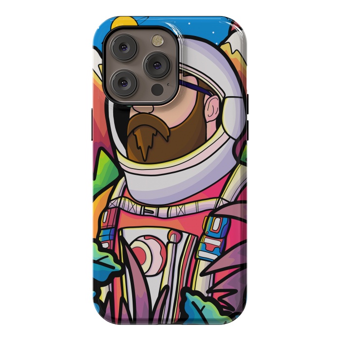 iPhone 14 Pro max StrongFit The astronaut explorer by Steve Wade (Swade)