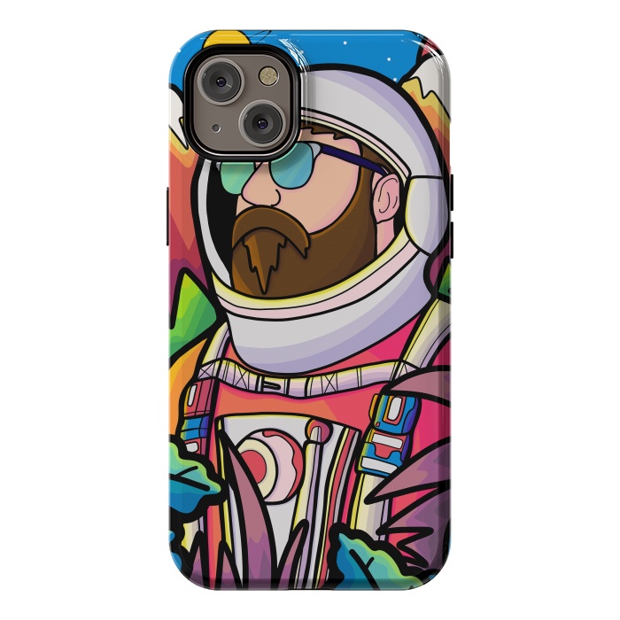 iPhone 14 Plus StrongFit The astronaut explorer by Steve Wade (Swade)