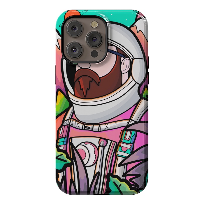 iPhone 14 Pro max StrongFit Pastel astronaut by Steve Wade (Swade)