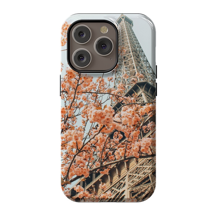 iPhone 14 Pro StrongFit Paris in Spring | Travel Photography Eifel Tower | Wonder Building Architecture Love by Uma Prabhakar Gokhale