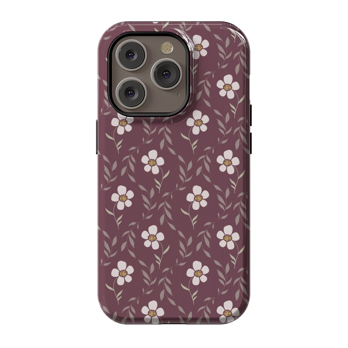 iPhone 14 Pro StrongFit Effloresce - Purple by Melissa Lee