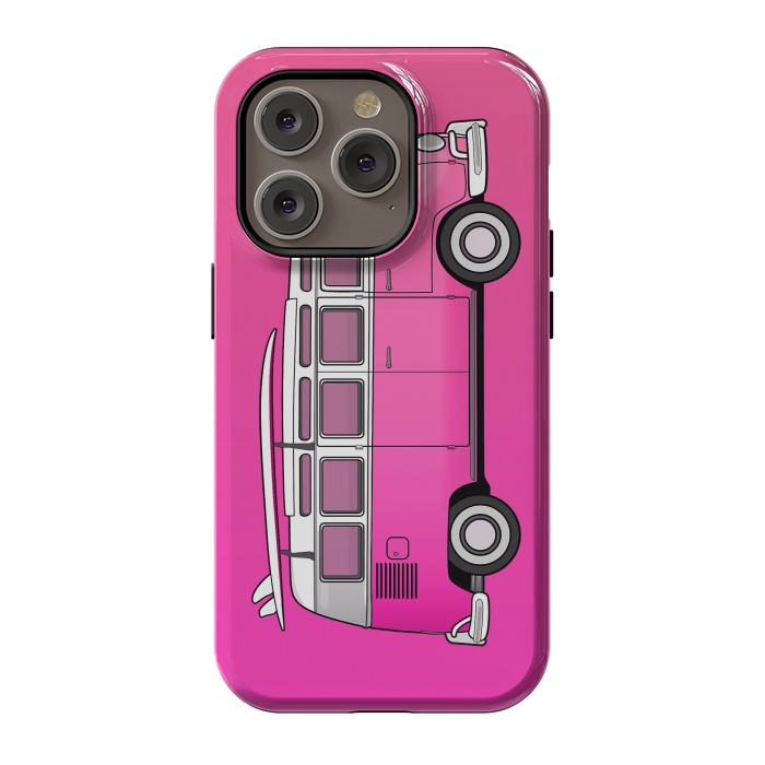 iPhone 14 Pro StrongFit Van Life - Pink by Mitxel Gonzalez