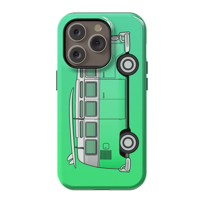 iPhone 14 Pro StrongFit Van Life - Green by Mitxel Gonzalez