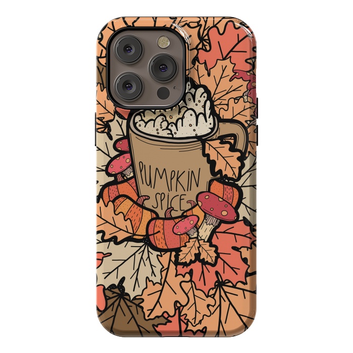 iPhone 14 Pro max StrongFit Pumpkin Spice  by Steve Wade (Swade)