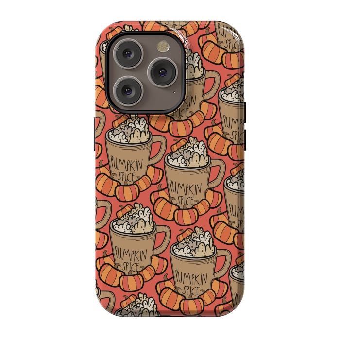iPhone 14 Pro StrongFit Pattern pumpkin spice by Steve Wade (Swade)