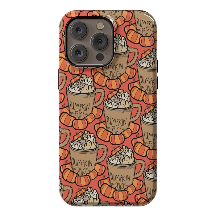 iPhone 14 Pro max StrongFit Pattern pumpkin spice by Steve Wade (Swade)