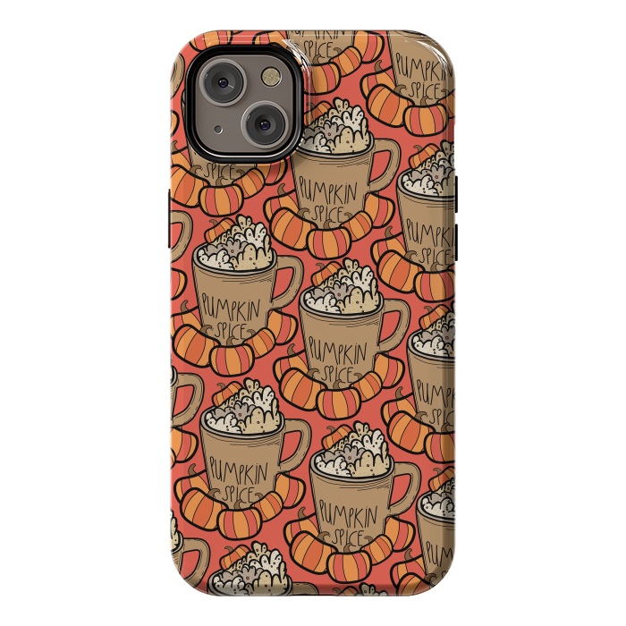 iPhone 14 Plus StrongFit Pattern pumpkin spice by Steve Wade (Swade)