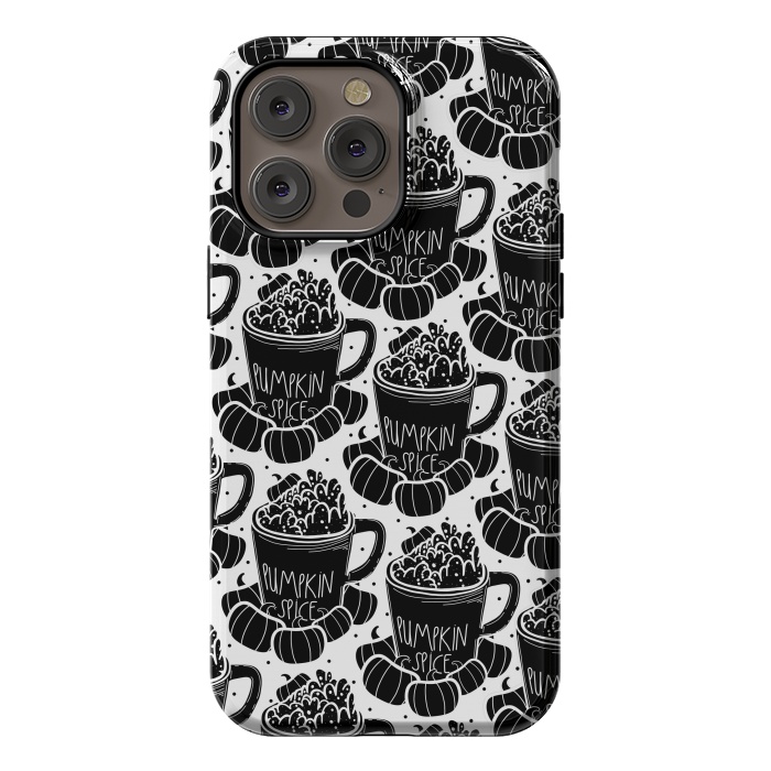 iPhone 14 Pro max StrongFit Black pumpkin spice coffee by Steve Wade (Swade)