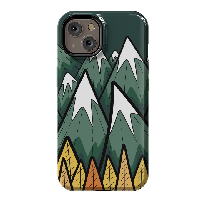 iPhone 14 StrongFit The green autumn peaks by Steve Wade (Swade)