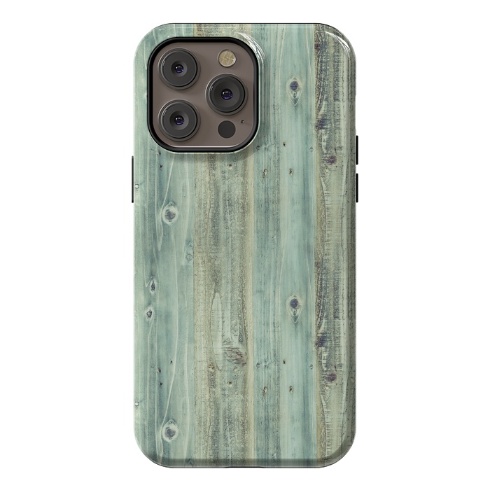 iPhone 14 Pro max StrongFit blue wood by haroulita