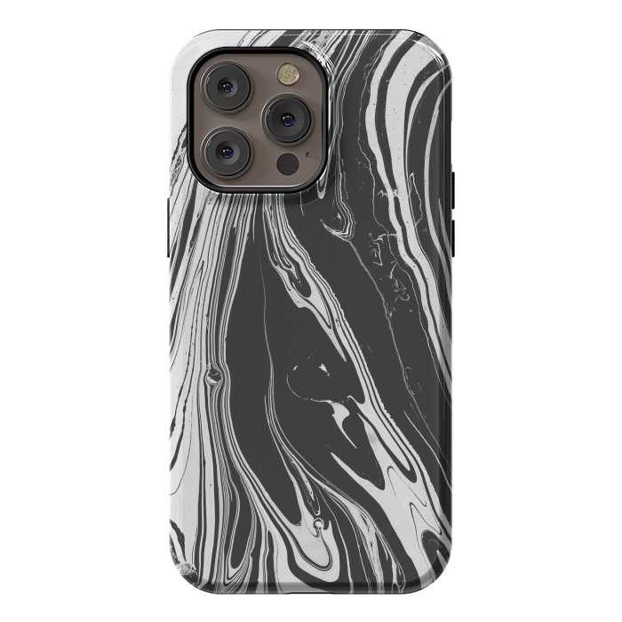 iPhone 14 Pro max StrongFit bw marble x by haroulita