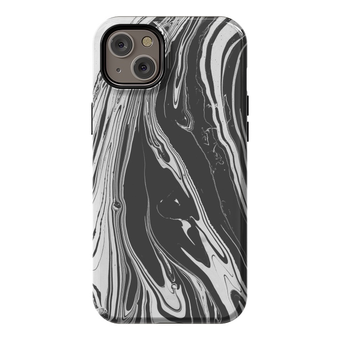 iPhone 14 Plus StrongFit bw marble x by haroulita