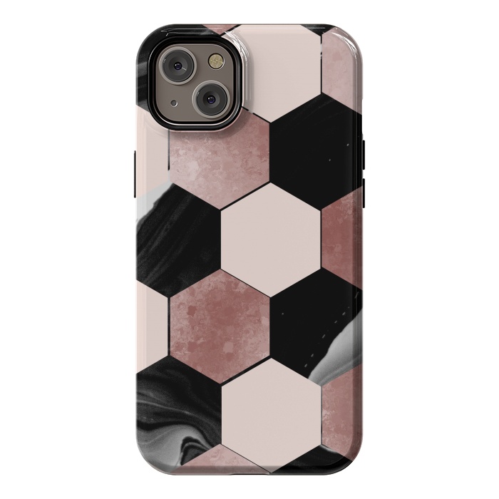 iPhone 14 Plus StrongFit geometrical marble by haroulita