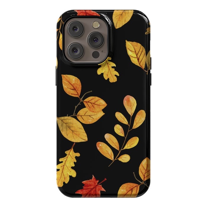 iPhone 14 Pro max StrongFit fall leaves x by haroulita