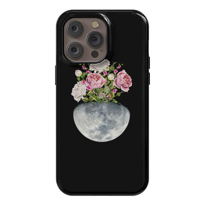 iPhone 14 Pro max StrongFit Moon Flower Pot by Creativeaxle