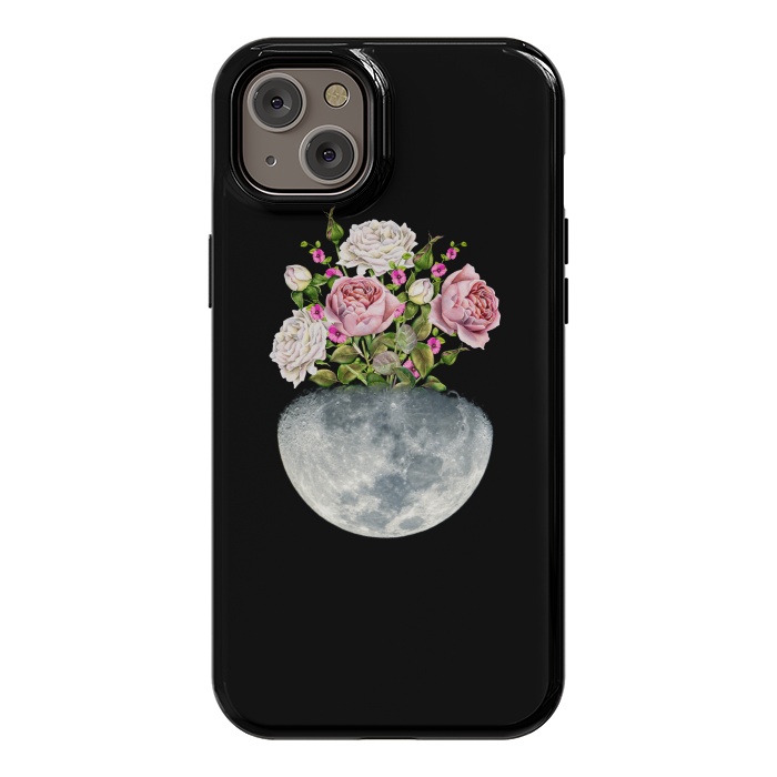 iPhone 14 Plus StrongFit Moon Flower Pot by Creativeaxle