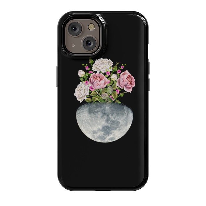 iPhone 14 StrongFit Moon Flower Pot by Creativeaxle