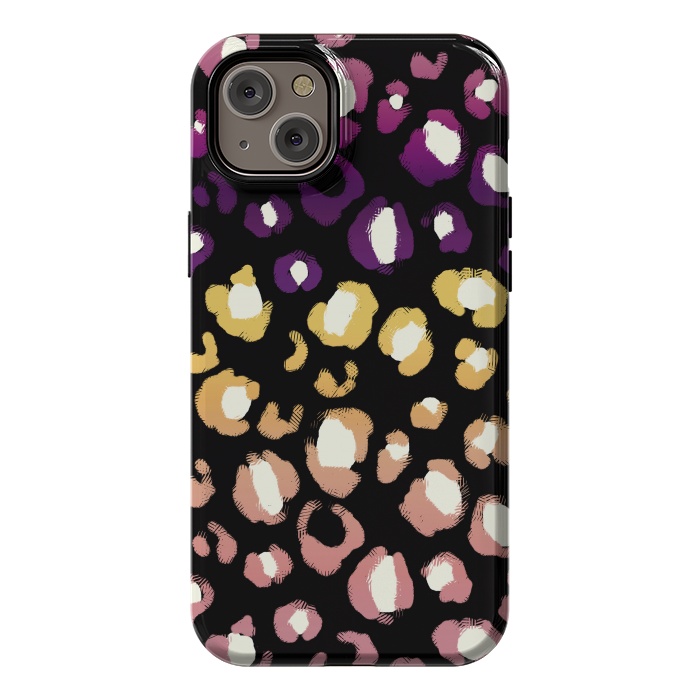 iPhone 14 Plus StrongFit Gradient graphic leopard print by Oana 