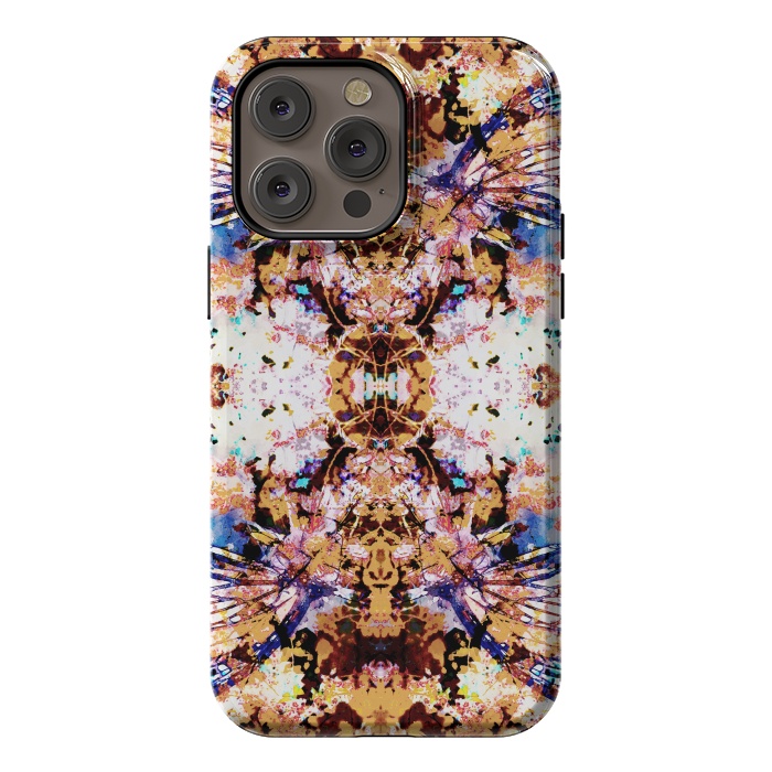 iPhone 14 Pro max StrongFit Painted butterfly wings and flower petals by Oana 