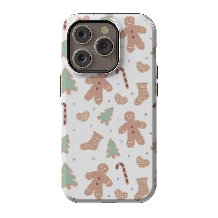 iPhone 14 Pro StrongFit ginger bread pattern by MALLIKA