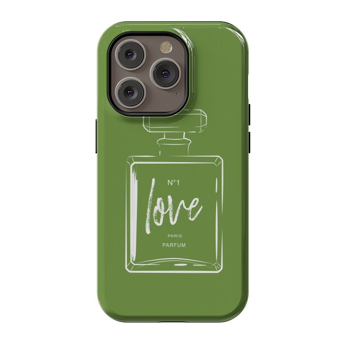iPhone 14 Pro StrongFit Green Love by Martina