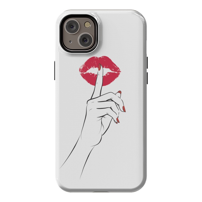 iPhone 14 Plus StrongFit Red Lips Secret by Martina
