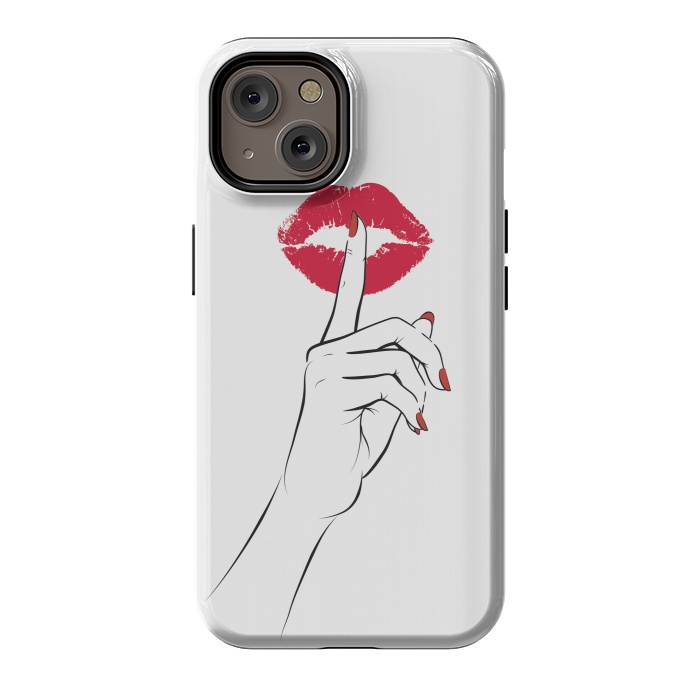 iPhone 14 StrongFit Red Lips Secret by Martina