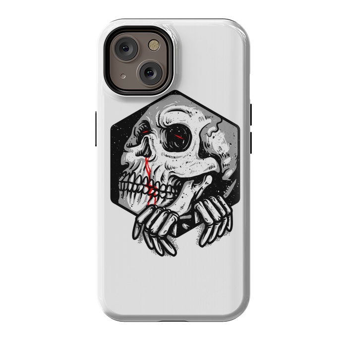 iPhone 14 StrongFit Skull Heaxagon by Afif Quilimo