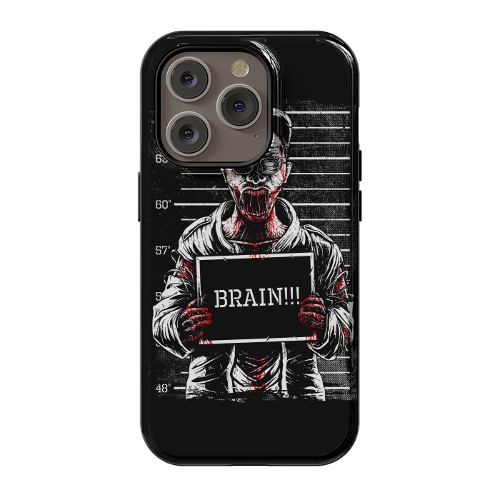 iPhone 14 Pro StrongFit Zombie Mugshot by Afif Quilimo