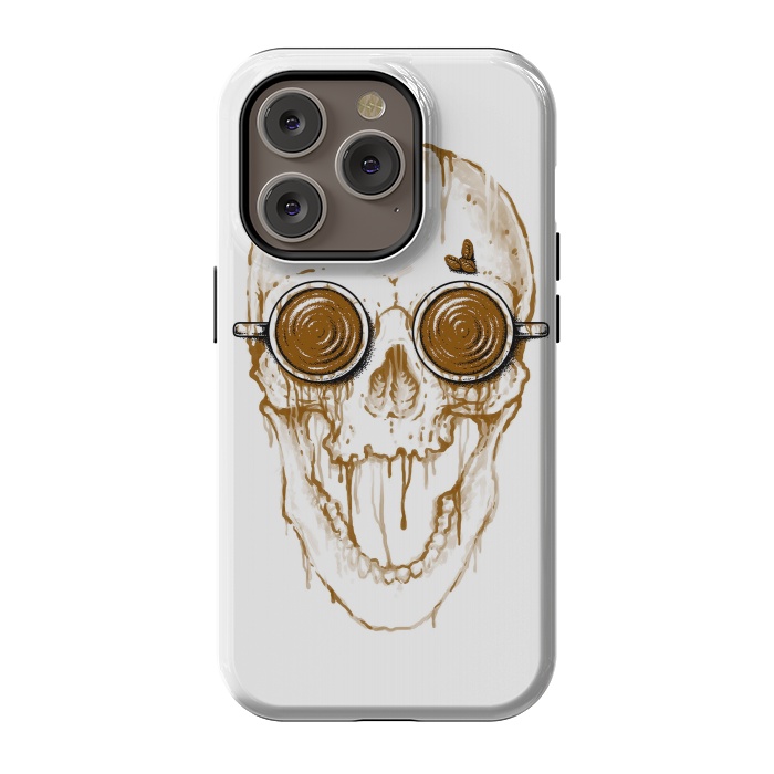 iPhone 14 Pro StrongFit Skull Coffee by Afif Quilimo