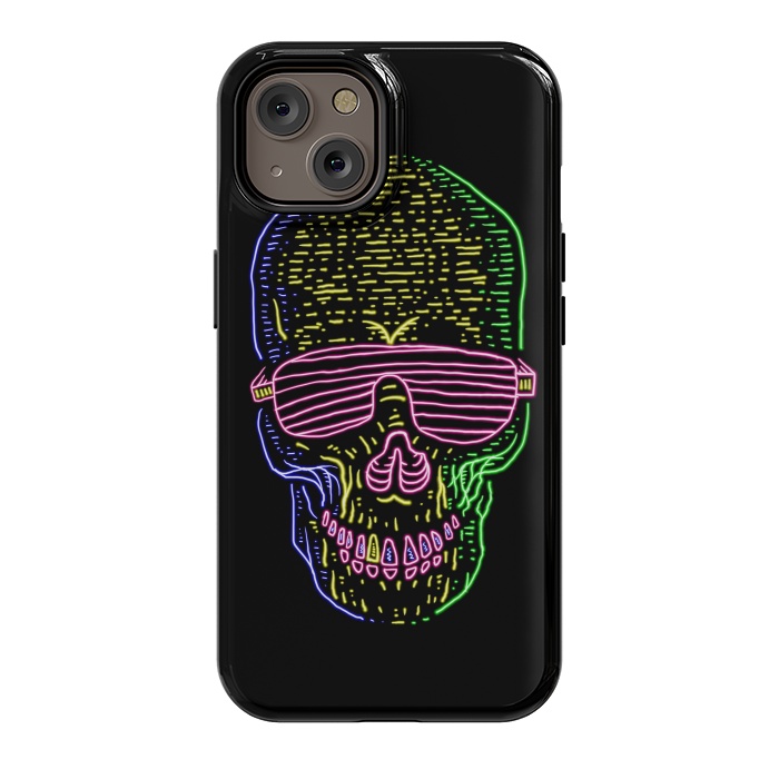 iPhone 14 StrongFit Skull Neon 1 by Afif Quilimo