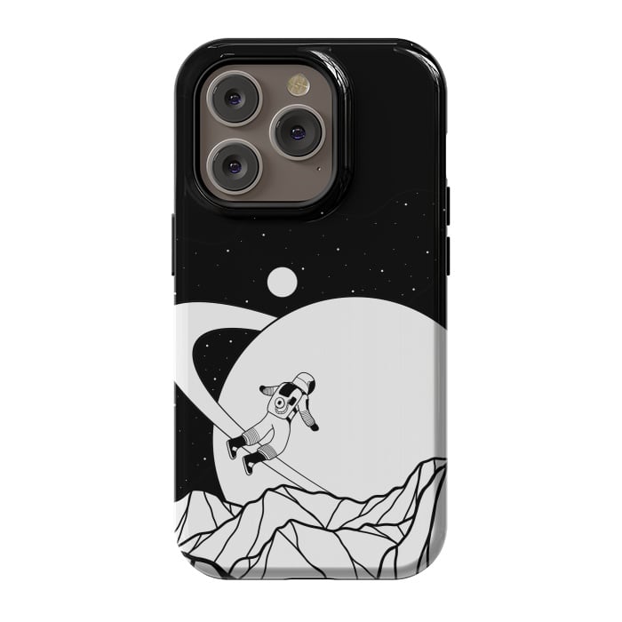 iPhone 14 Pro StrongFit Space walk (black and white) by Steve Wade (Swade)