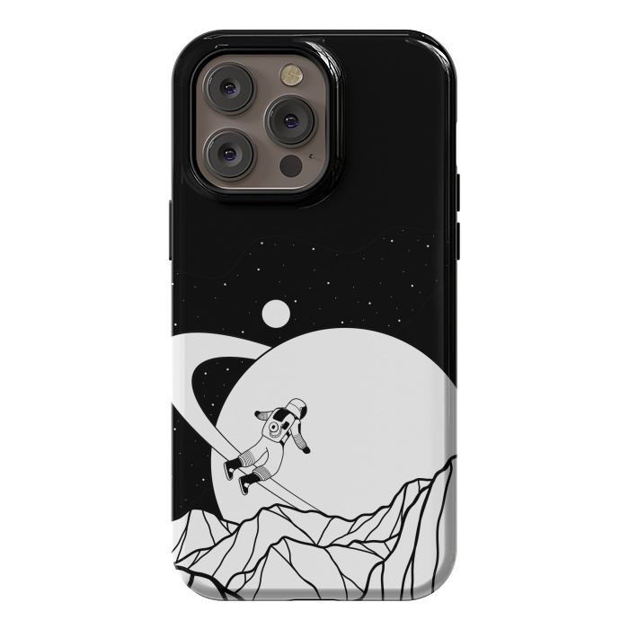 iPhone 14 Pro max StrongFit Space walk (black and white) by Steve Wade (Swade)