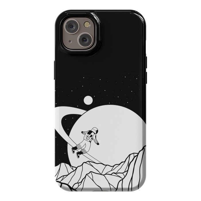 iPhone 14 Plus StrongFit Space walk (black and white) by Steve Wade (Swade)