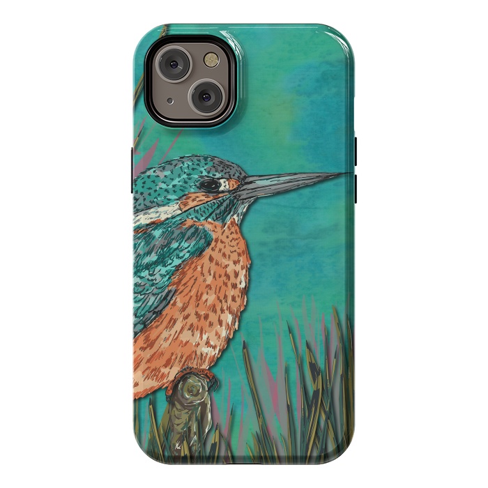 iPhone 14 Plus StrongFit Kingfisher by Lotti Brown