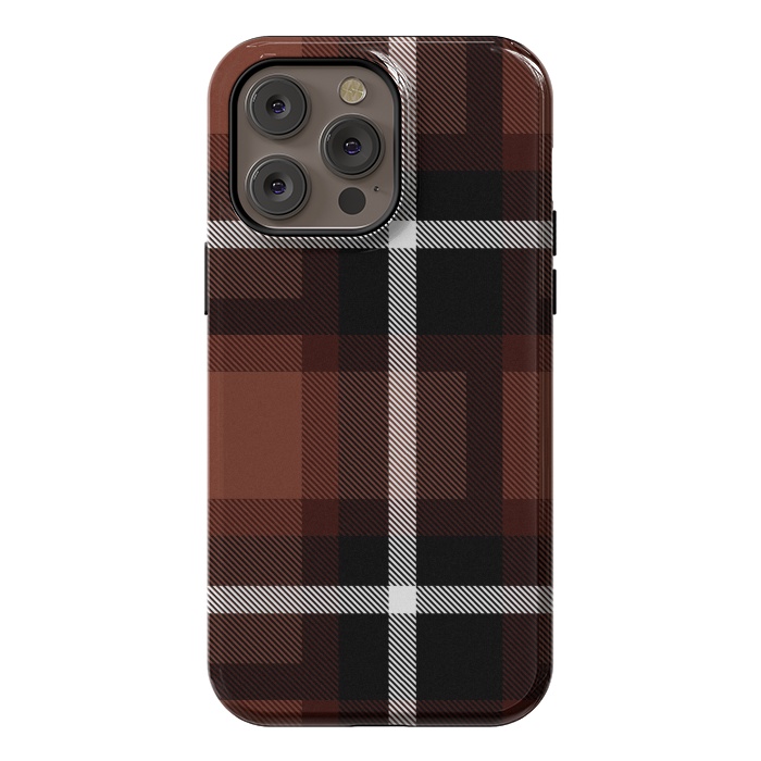 iPhone 14 Pro max StrongFit Autumn Foliage Plaid by TMSarts