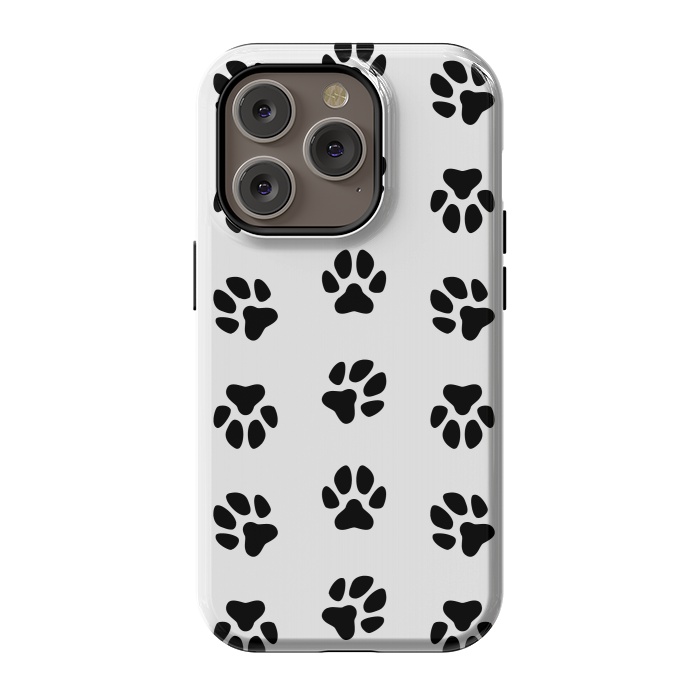 iPhone 14 Pro StrongFit Cat Footprint by Martina