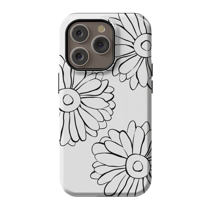 iPhone 14 Pro StrongFit Boho Flowers by Martina